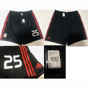 Official Adidas Formotion Player Issue Liverpool 2008/2009 Home GK Shorts with Champions League No.25 Pepe Reina