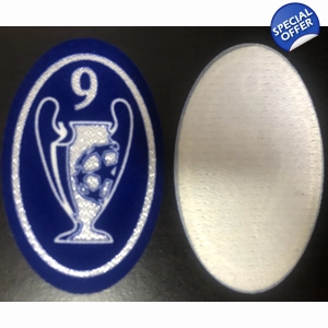 Felt/Flock UEFA 9 Times Winner’s Trophy Badge of Honour Patch Excellent Quality