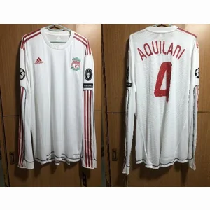 2009/2010 Alberto Aquilani Adidas Liverpool Formotion Player Issue 3rd Champions League Shirt