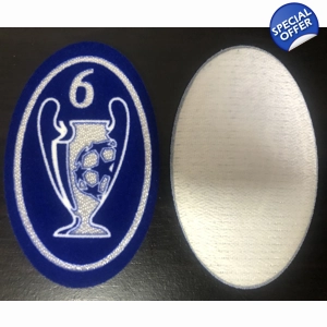Felt/Flock UEFA 6 Times Winner’s Trophy Badge of Honour Patch Excellent Quality