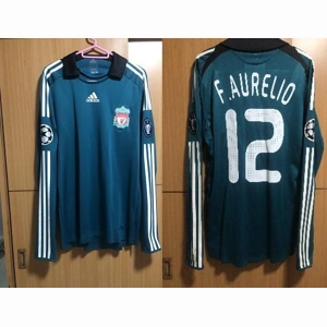 2008/2009 Fabio Aurelio Adidas Liverpool Formotion Player Issue Champions League 3rd Shirt