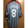 2008/2009 Steven Gerrard Adidas Liverpool Formotion Player Issue Away Champions League Shirt