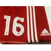 Official Adidas Techfit Player Issue Liverpool 2010/2012 Home Shorts with Europa League No.16 Sotirios Kyrgiakos