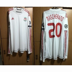 2009/2010 Javier Mascherano Adidas Liverpool Formotion Player Issue 3rd Champions League Shirt