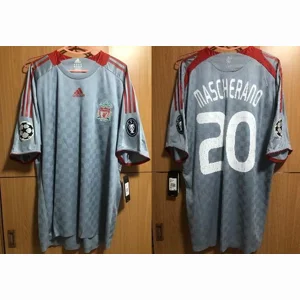 2008/2009 Javier Mascherano Adidas Liverpool Formotion Player Issue Away Champions League Shirt