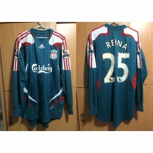 2007/2008 Pepe Reina Adidas Liverpool Formotion Player Issue Away GK Shirt