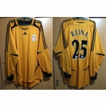 2006/2007 Pepe Reina Adidas Liverpool Formotion Player Issue Home GK Shirt