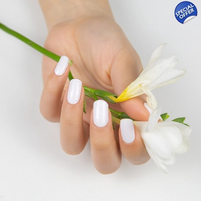 Snow White Semi Cured Gel Wraps