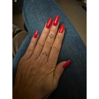 Lipstick Red Semi Cured Gel Wraps