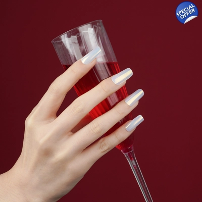 Glazed (blue/yellow) Semi Cured Gel Wraps