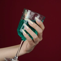 Glazed (pink/green) Semi Cured Gel Wraps