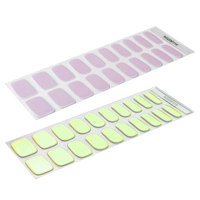 Glazed (pink/green) Semi Cured Gel Wraps