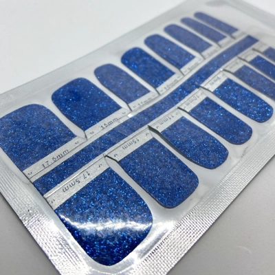 Sapphire Glitter Pedi