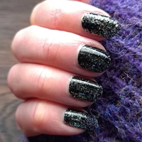 Onyx Sparkle Semi Cured Gel Wraps