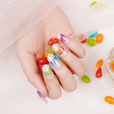 Rainbow Shift Semi Cured Gel Wraps