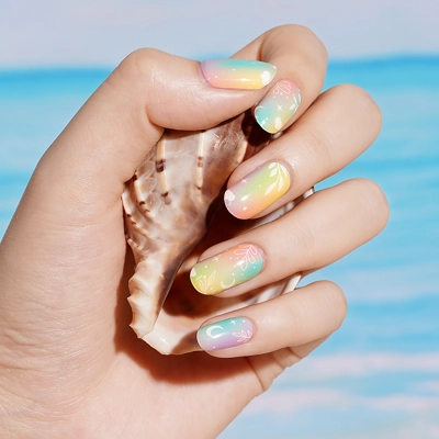 Rainbow Skies Semi Cured Gel Wraps