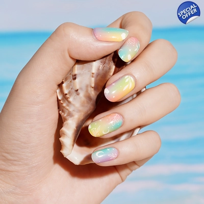 Rainbow Skies Semi Cured Gel Wraps