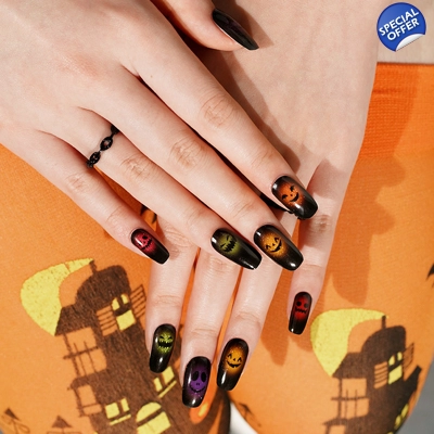 Fiendish Faces Semi Cured Gel Wraps