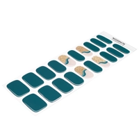 Teal Rush Semi Cured Gel Wraps