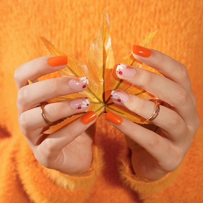 Falling For Florals Semi Cured Gel Wraps