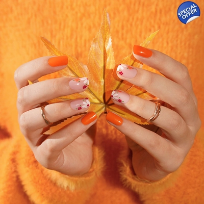 Falling For Florals Semi Cured Gel Wraps