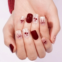 Cherry Charm Semi Cured Gel Wraps