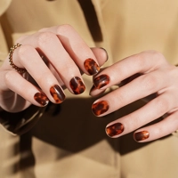 Golden Tortoiseshell Semi Cured Gel Wraps