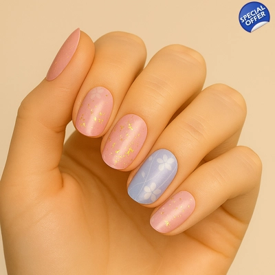 Petal Whispers Semi Cured Gel Wraps