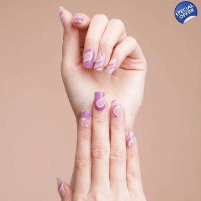 Purple Promises Semi Cured Gel Wraps