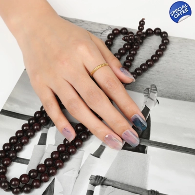 Sheer Marble Semi Cured Gel Wraps