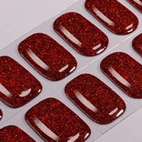 Ruby Rendezvous No UV Gel Wraps