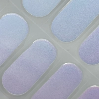 Glazed (pink/green) Semi Cured Gel Wraps