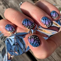 Butterfly Wings Semi Cured Gel Wraps