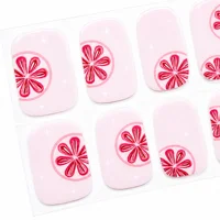 Pink Grapefruit Semi Cured Gel Wraps