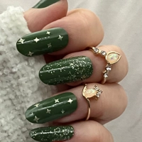 Christmas Stars Green