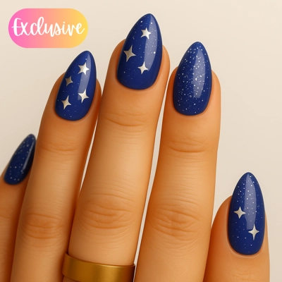 Christmas Stars Blue