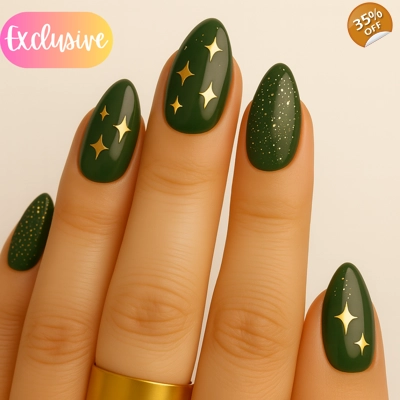 Christmas Stars Green
