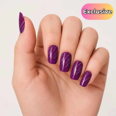 Scratched Ombre Aubergine