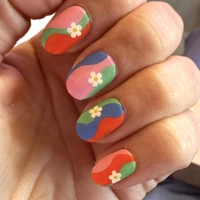 Festival Flowers Semi Cured Gel Wraps
