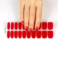 Lipstick Red Semi Cured Gel Wraps