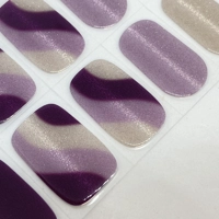 Plum Swirls Semi Cured Gel Wraps