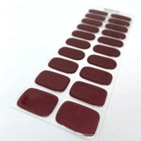 Auburn Glimmer Semi Cured Gel Wraps