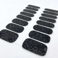 Onyx Sparkle Semi Cured Gel Wraps