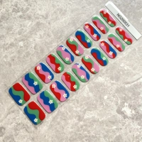 Festival Flowers Semi Cured Gel Wraps