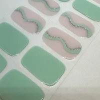 Mint Wave Semi Cured Gel Wraps