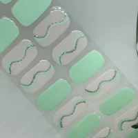 Mint Wave Semi Cured Gel Wraps