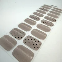 Champagne Dots Semi Cured Gel Wraps