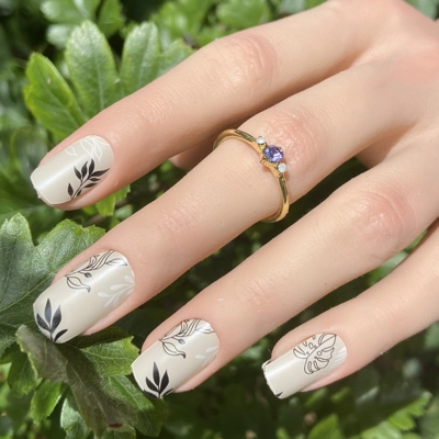 Muted Tropics Semi Cured Gel Wraps