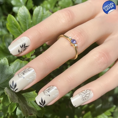 Muted Tropics Semi Cured Gel Wraps