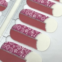 Coral/Pink Neon Paisley Tips